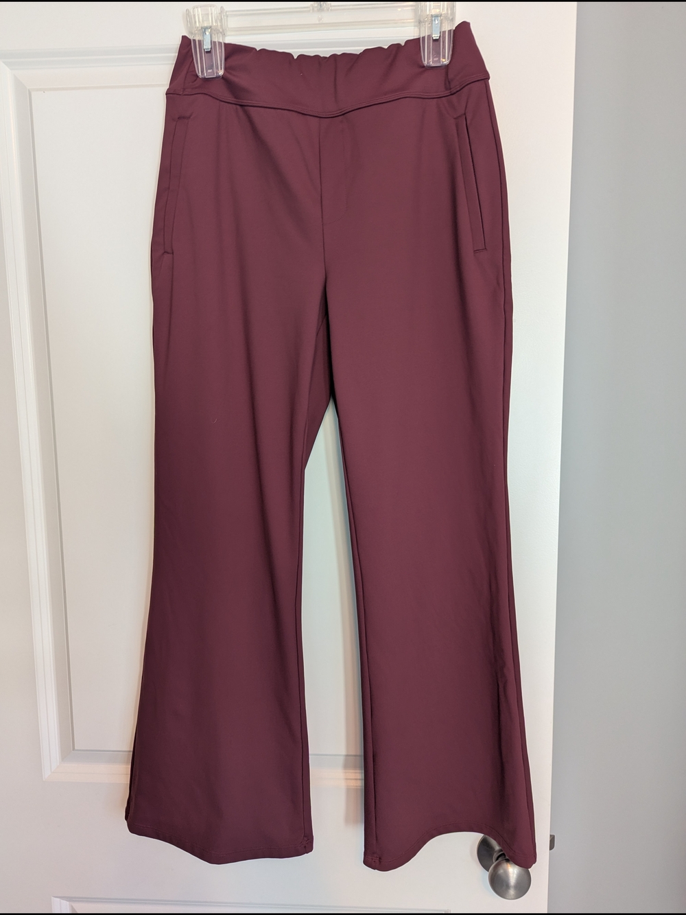 Women's MP HALARA Burgundy Boot-Cut Pull-On Pants